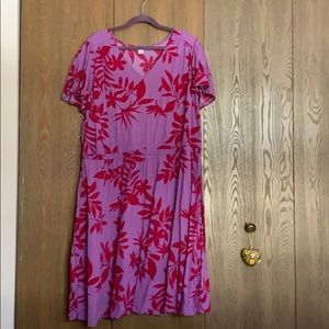 Purple Hawaiian style dress